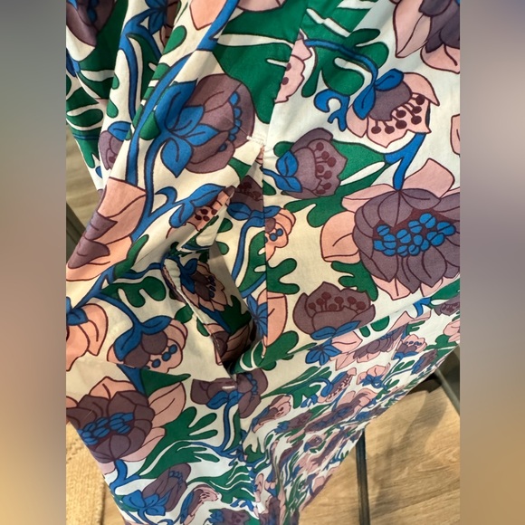 Boden Contrast Print V Neck Dress Size 12 - Picture 6 of 12